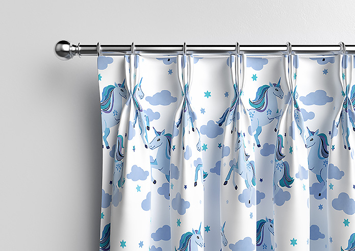 Unicorn Magic, Blue - Made to Measure Curtains - Image 11